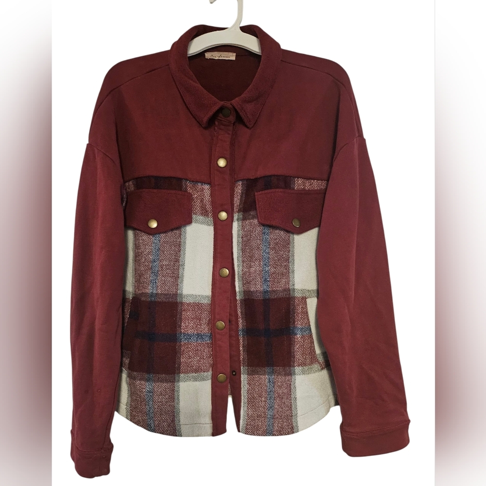 Plaid Button-Up Shacket